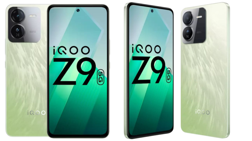 IQOO Z9 5G Smartphone : 8 GB रैम के साथ 44W की फास्ट चार्जिंग साथ में मिल रहे दो कैमरे। सिर्फ इतने में।