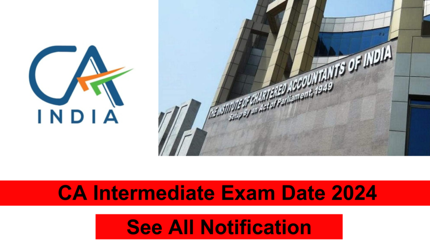 CA Intermediate Exam Date 2024